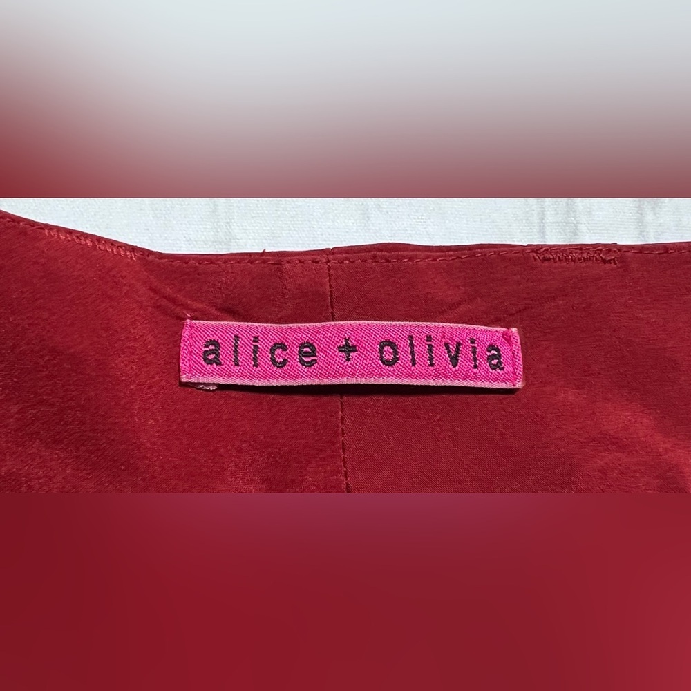 Alice + Olivia Red Trousers - Picture 3 of 7